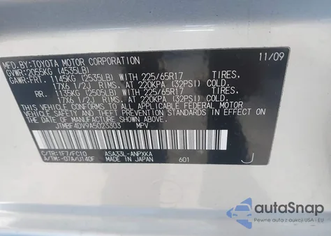 2010 Toyota Rav4 from USA, damaged, VIN JTMBF4DV9A5023303